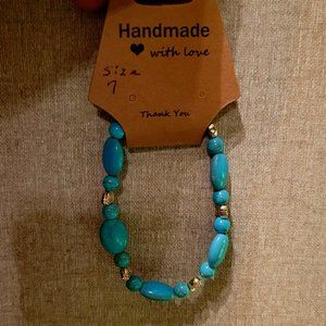 Hand Crafted Turquoise Bracelet